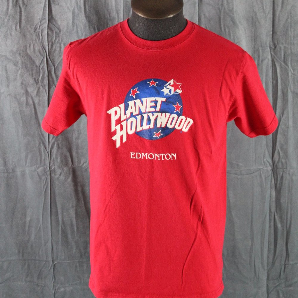 Vintage Graphic T-Shirt - Planet Hollywood Edmonton - Men's Medium
